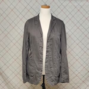 Pop Icon Brand Mens Blazer Grey Size Large Excellent Pre-Owned Condition